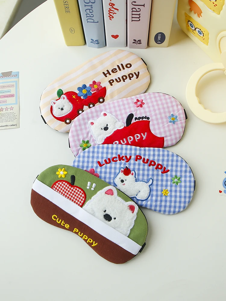 

Милая маска для глаз в виде щенка для женщин, специальная офисная маска для сна, горячий/холодный компресс, защита глаз для студентов, расслабление