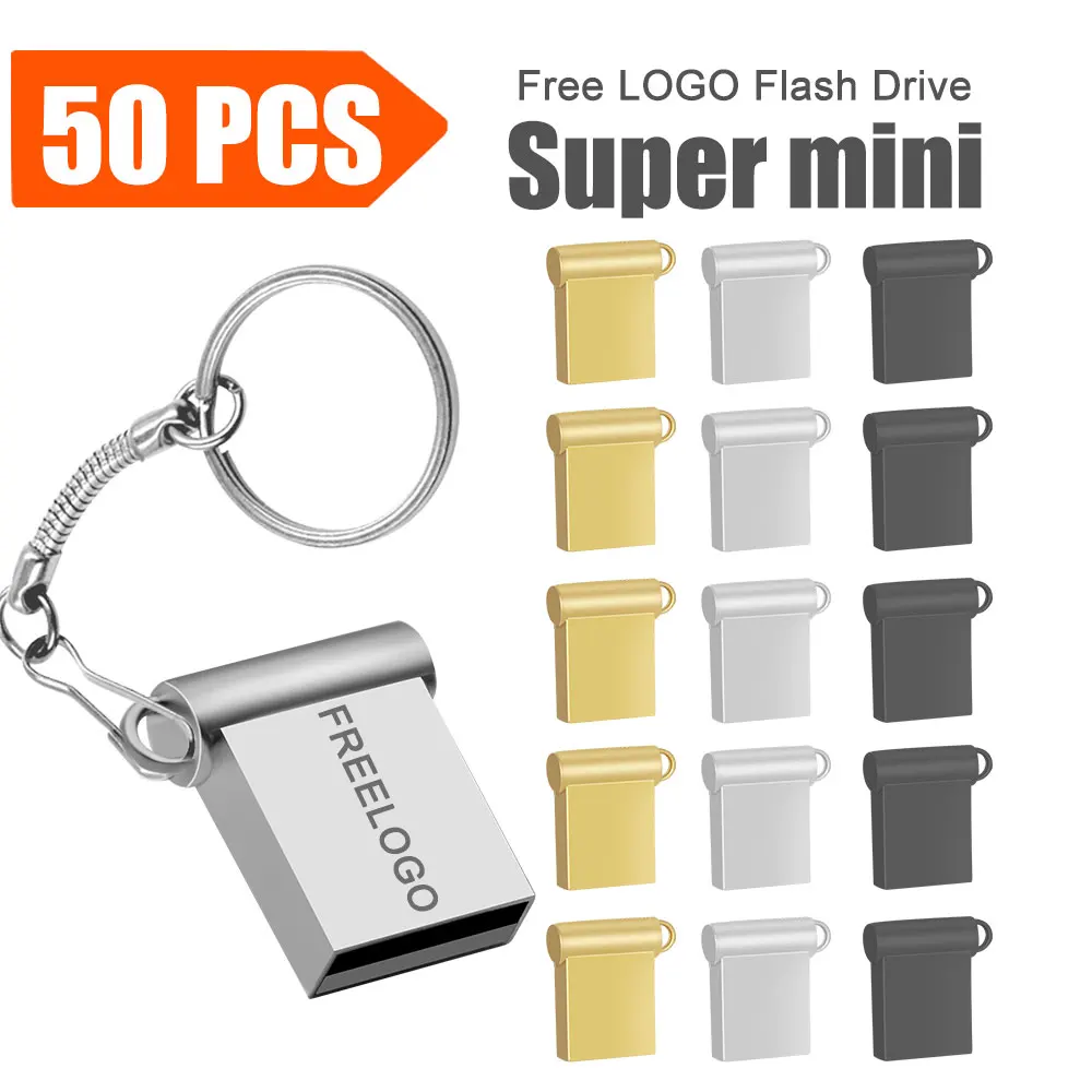 50 ピース/ロットペンドライブ 2.0 usb フラッシュドライブ 4 ギガバイト 8 ギガバイト usb メモリスティック 64 ギガバイト 32 ギガバイトのペンドライブ写真撮影無料カスタムロゴミニ usb ギフト
