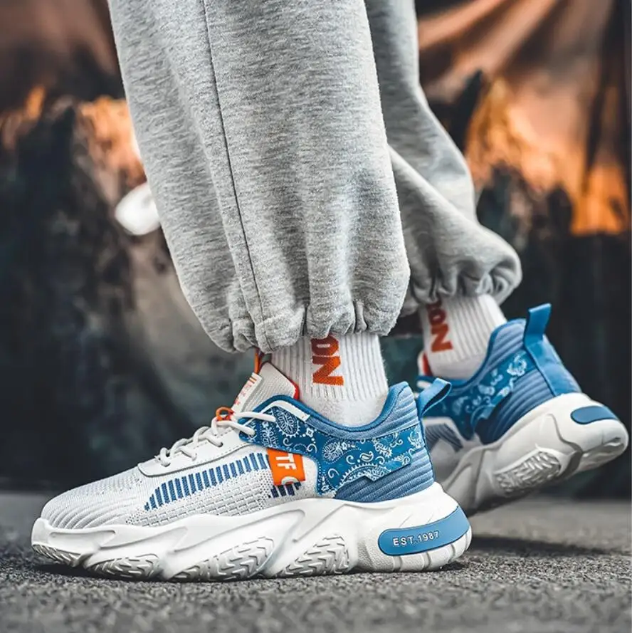 Mens Casual Shoes Male Sneakers Tenis Luxury Trainer Race Breathable Shoes Fashion Loafers Running Shoes For Men Basketball Shoe