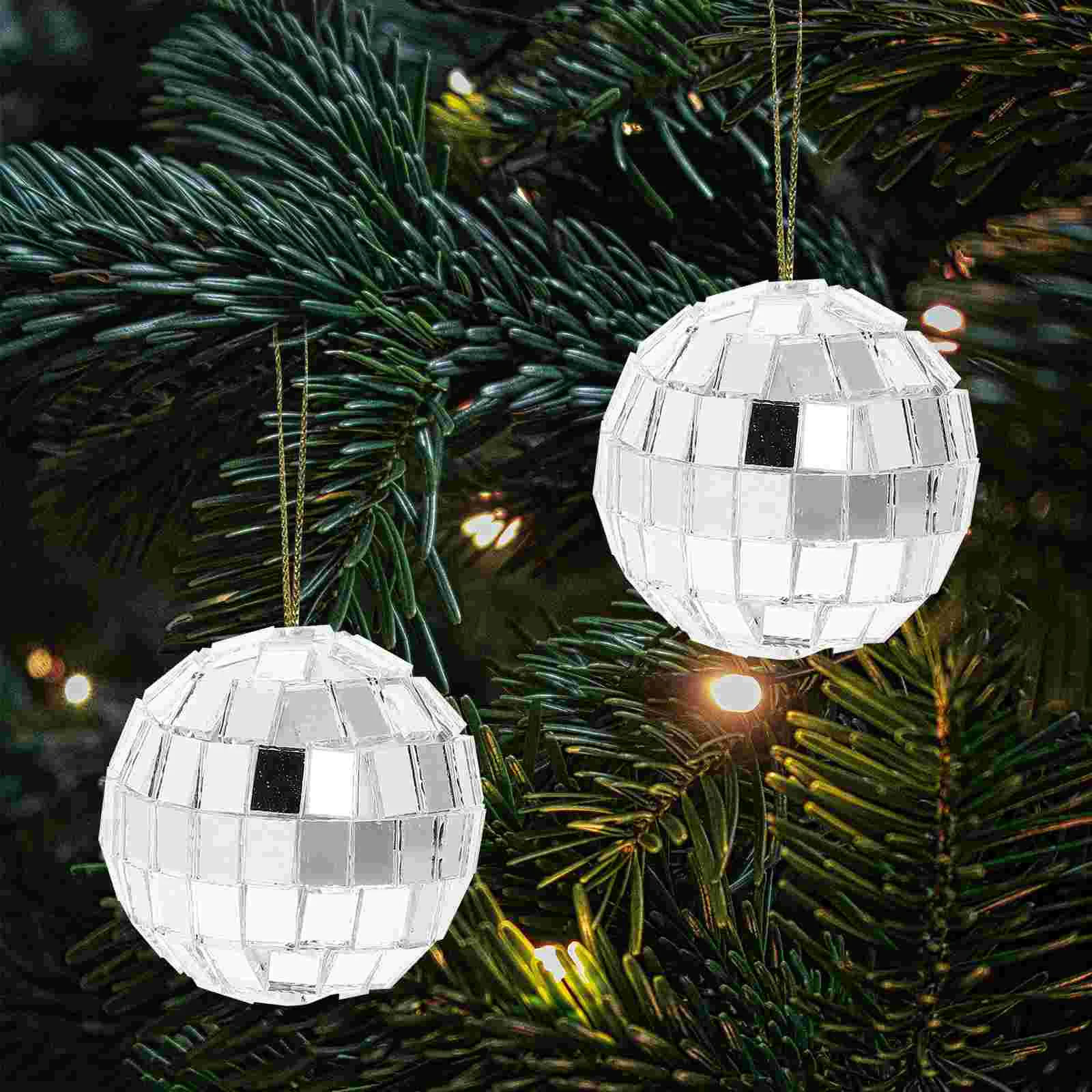 24 Pcs Lob Ball for Crafts Ornaments Reusable Decorate Decorative Christmas Decorations Glass