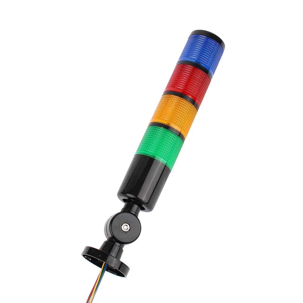 4 layers 12V 24V 110V 220V Red Green Yellow Blue Industrial Tower Signal warning Light H50 indicator light Steady light