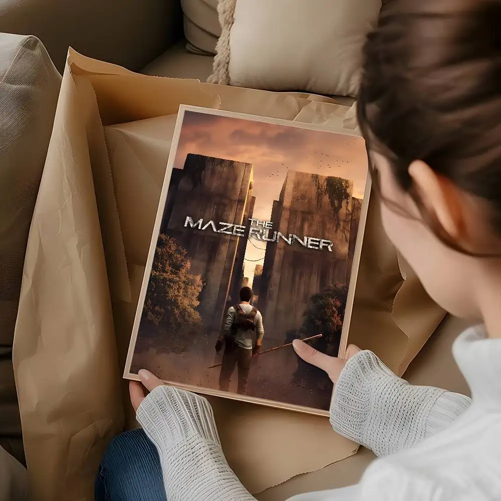 Movie Series The M-Maze Runner Poster Self-Adhesive for Home Bedroom Home Decor High Quality Stickers Painting Wall Art