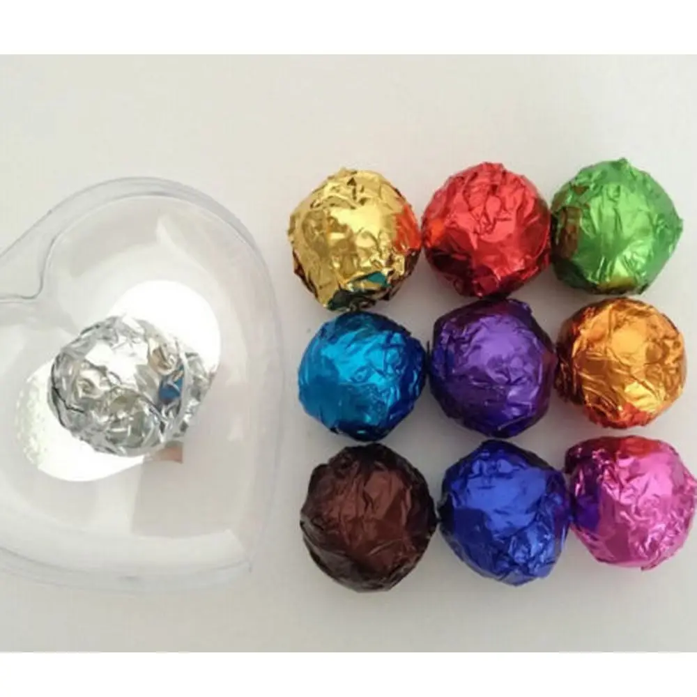 100 Pcs / set Aluminum Foil Chocolate Candy Gift Boxes Sewing Package Food Party Supplies