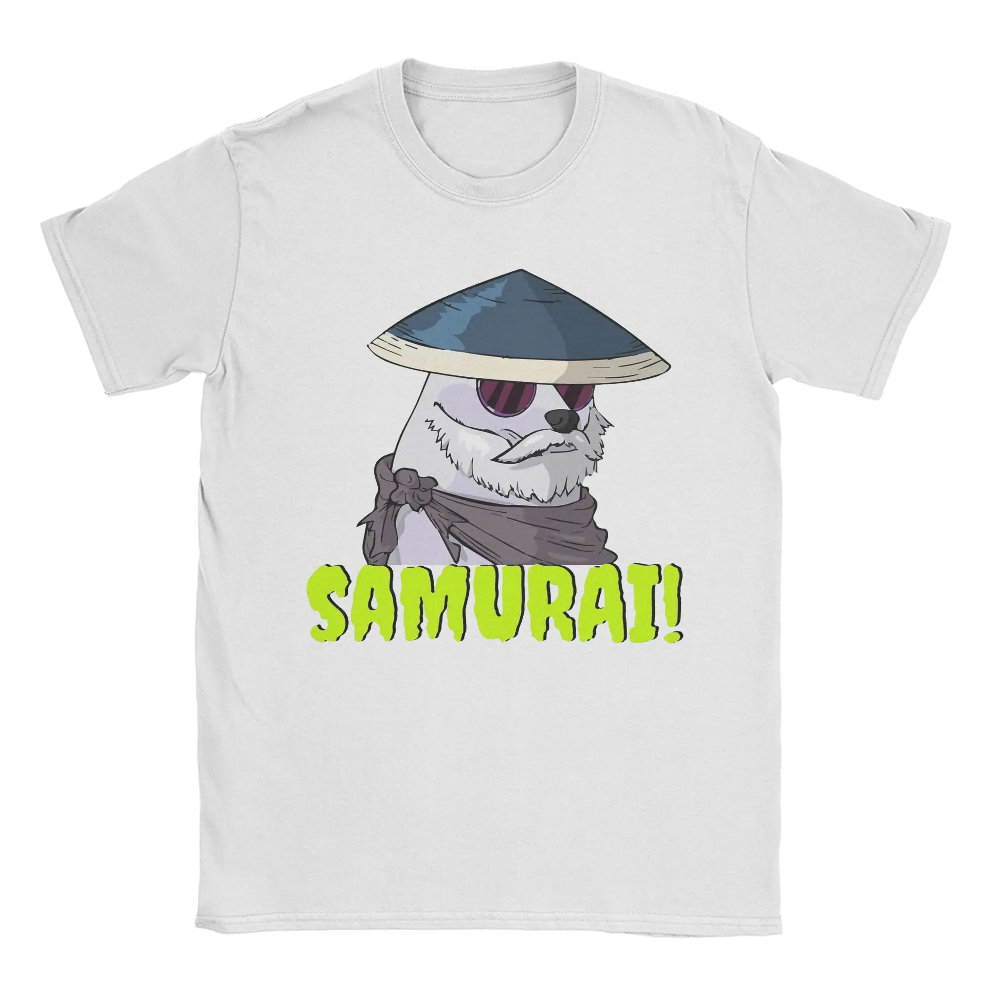 Gintama Samurai Dog T Shirts Men Women's Pure Cotton Crazy T-Shirts Crew Neck  Tees Short Sleeve Tops Plus Size