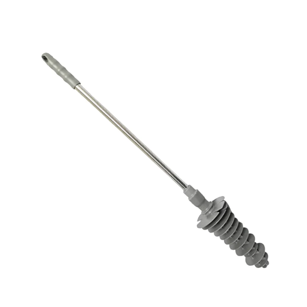 

Toilet Plunger Flexible Head For Clogged Siphon Toilet Ergonomic Handle Rust Resistant Swirl Piston Drain Cleaner Grey