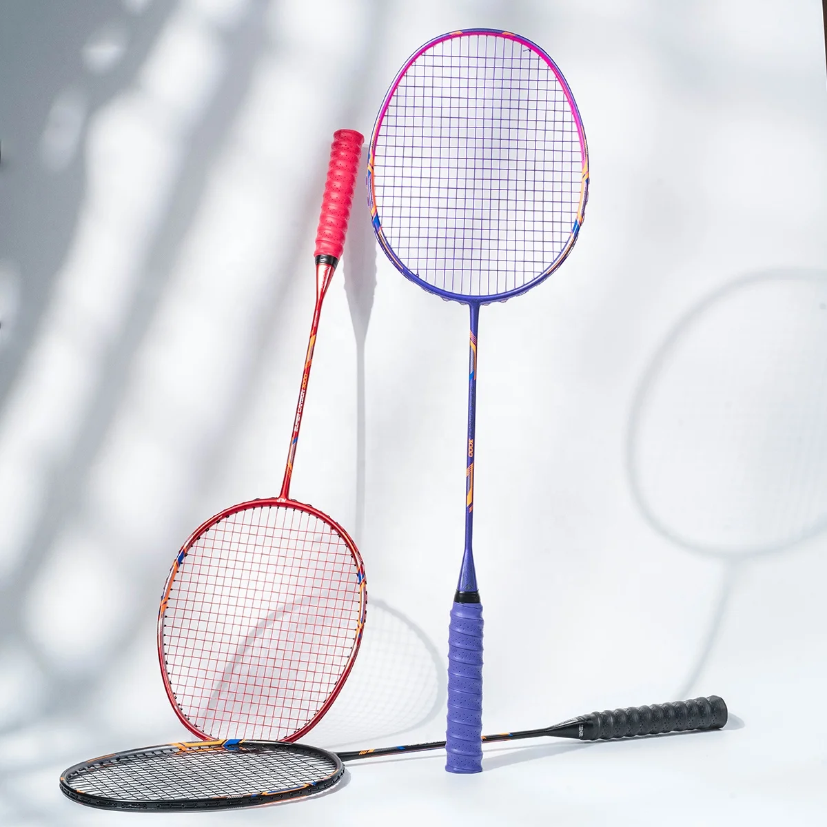 

10U 52g Super Light Max 35Lbs Full Carbon Fiber Strung Badminton Racket With Free String, Grips, Gift Box and Bag