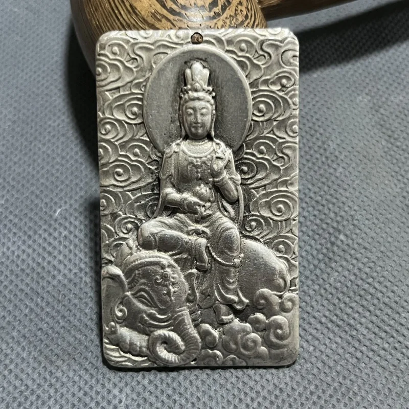 Twelve Necklace Pendant 999 Silver for Men and Women Couples Ethnic Style Retro Zodiac Buddha Eight Guardian Deities