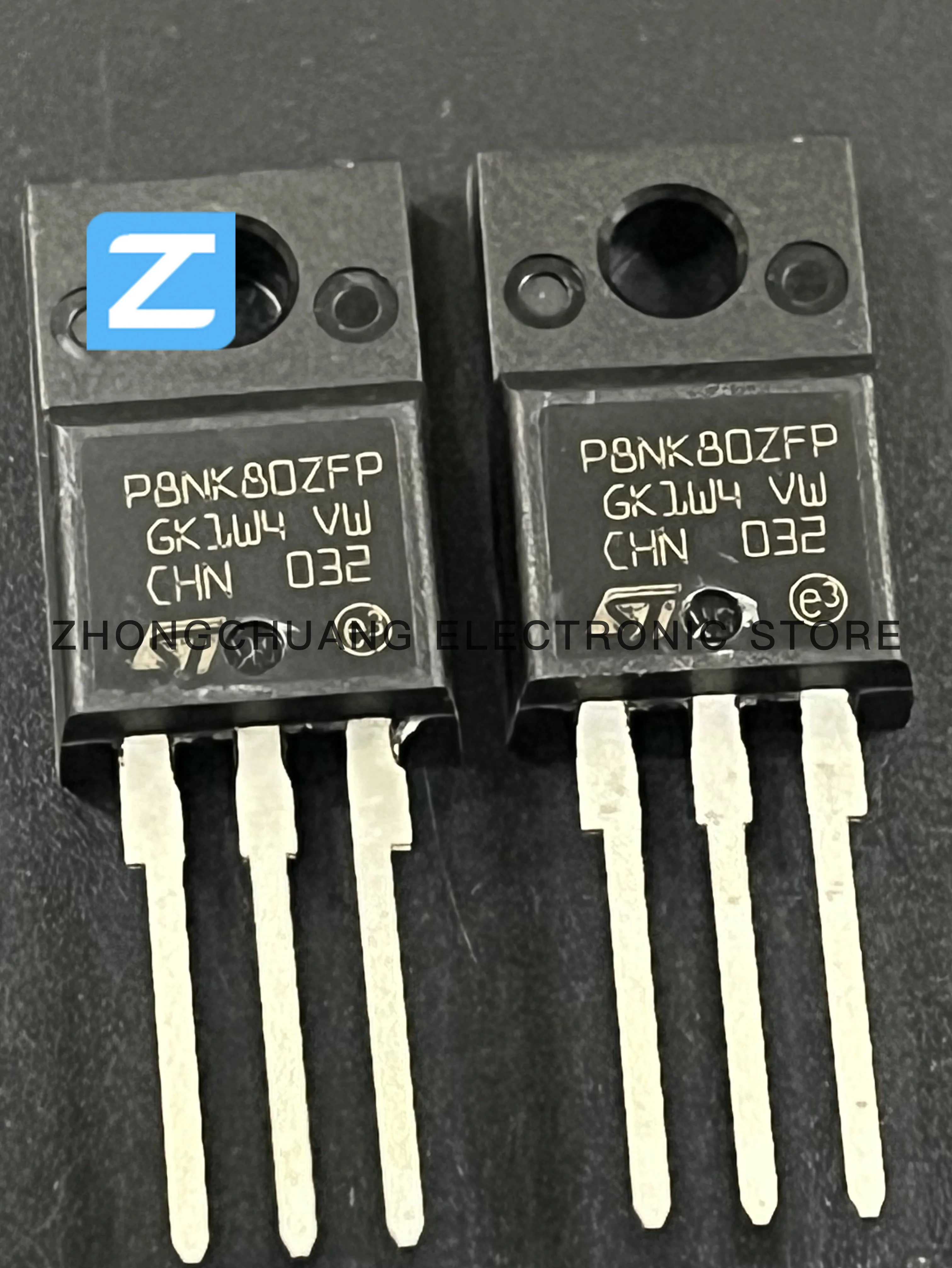 1-10PCS STP8NK80ZFP P8NK80ZFP TO-220F 800V 6.2A N-Channel MOSFET new original