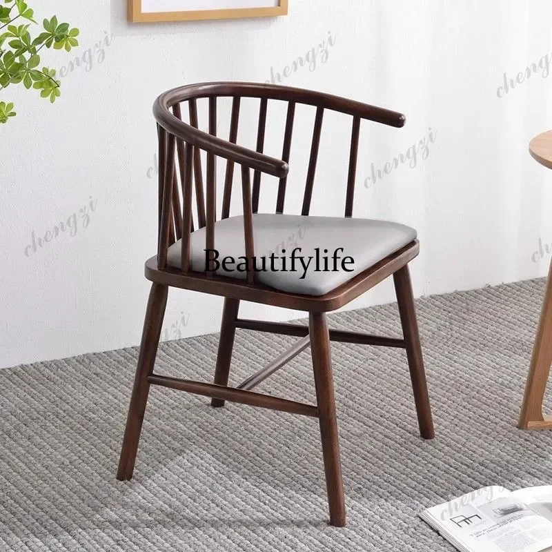 Modern Decoration Dining Chair Design Retro Wood Luxury Accent Dining Chair Office Vanity Party Sillas Para