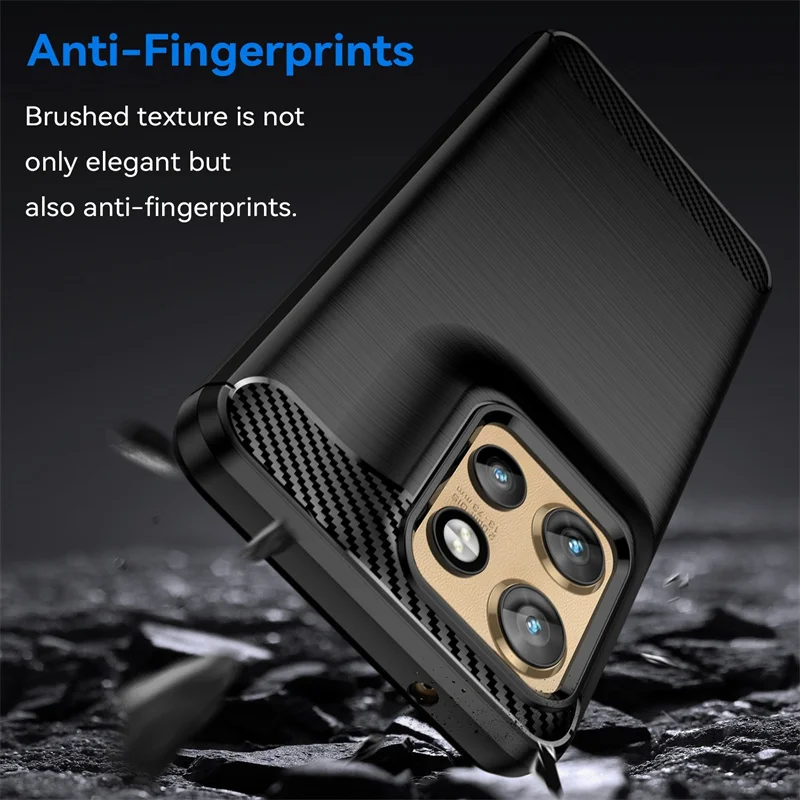 For Moto Edge 50 Neo Case Cover Moto Edge 50 Neo Capas Carbon Fiber Bumper Back Shockproof TPU Soft Fundas Motorola Edge 50 Neo