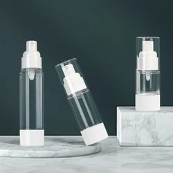 10Pcs 15/30/50/100ml Refillable Bottles Empty Cosmetic Container Spray Pump Bottle Vacuum Press Lotion Bottle Travel Set