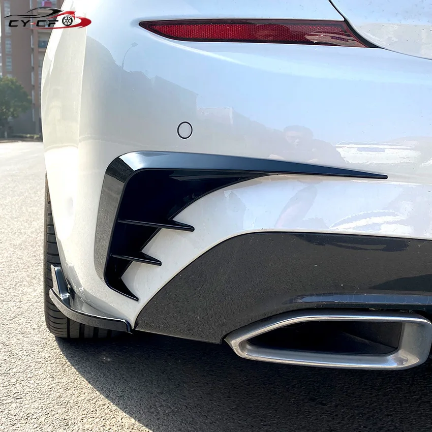 Car Rear Bumper Lip Spoiler For BMW 3 Series G20 M-Sport 320e 318i 320i 325i 330i 340i 2019-2022 G20 Air Vent Outlet Cover Trim