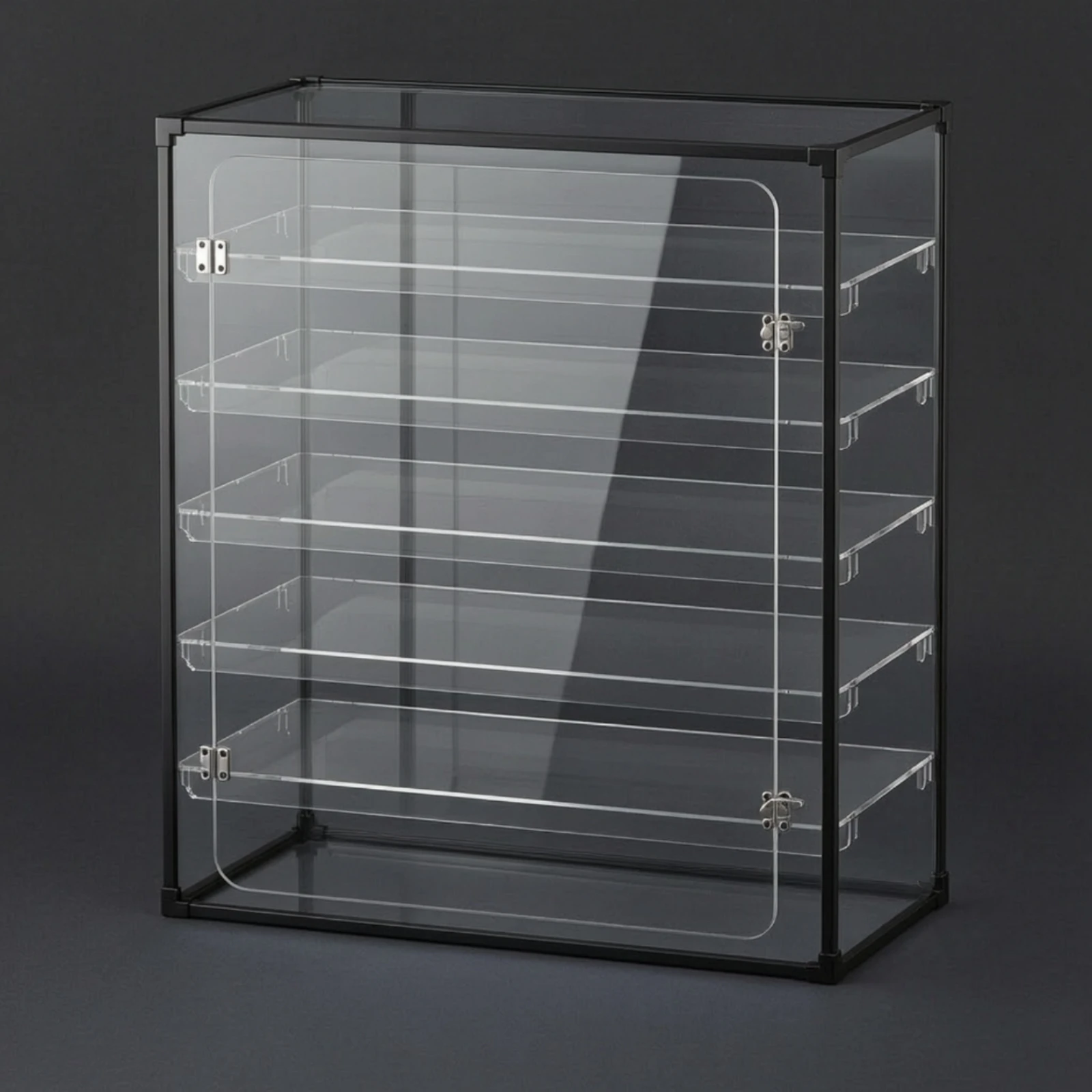 Keyboard Storage Cabinet Transparent Keyboard Display Case Acrylic Cabinet with Door Long-Lasting for Collectors, Desk Setups view 6