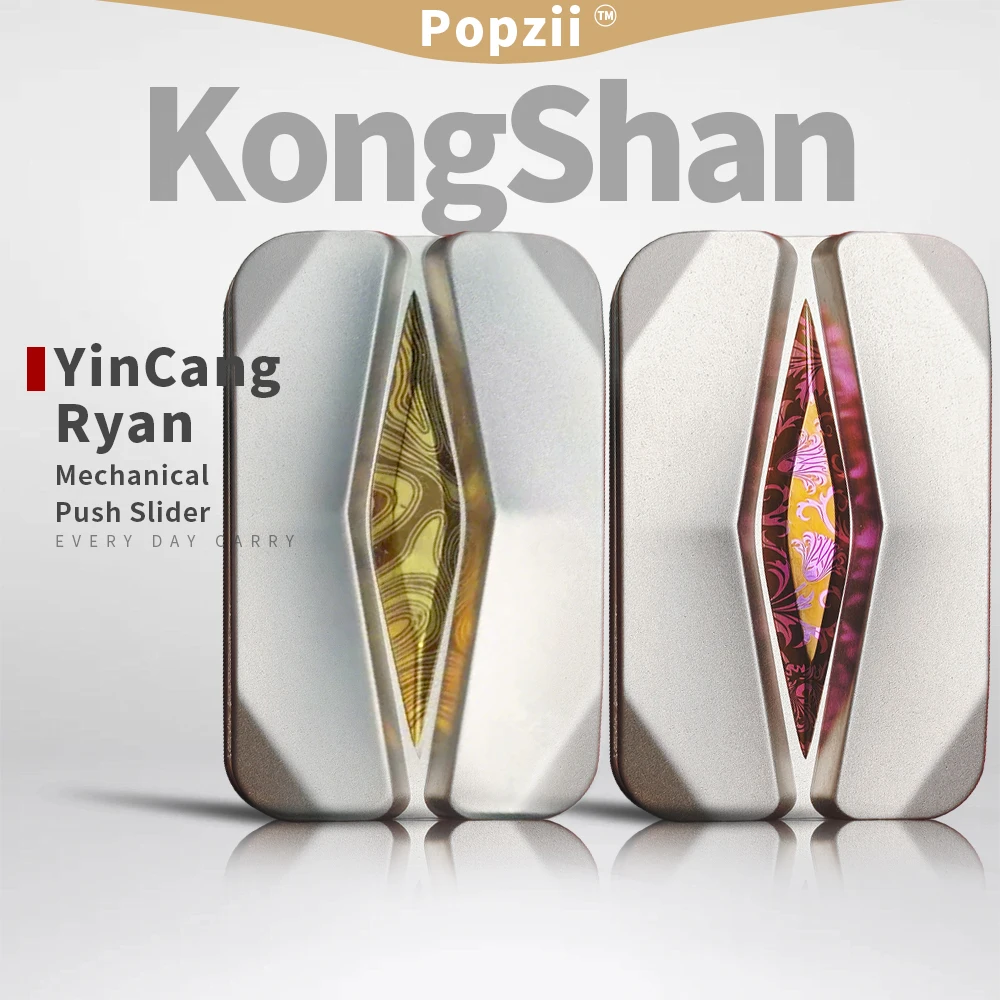 

YINCANG EDC & Ryan EDC KongShan Unlimited Push Slider Adult Fidgeting Toy Fingertip Tricks EDC Flips Anxiety Toys