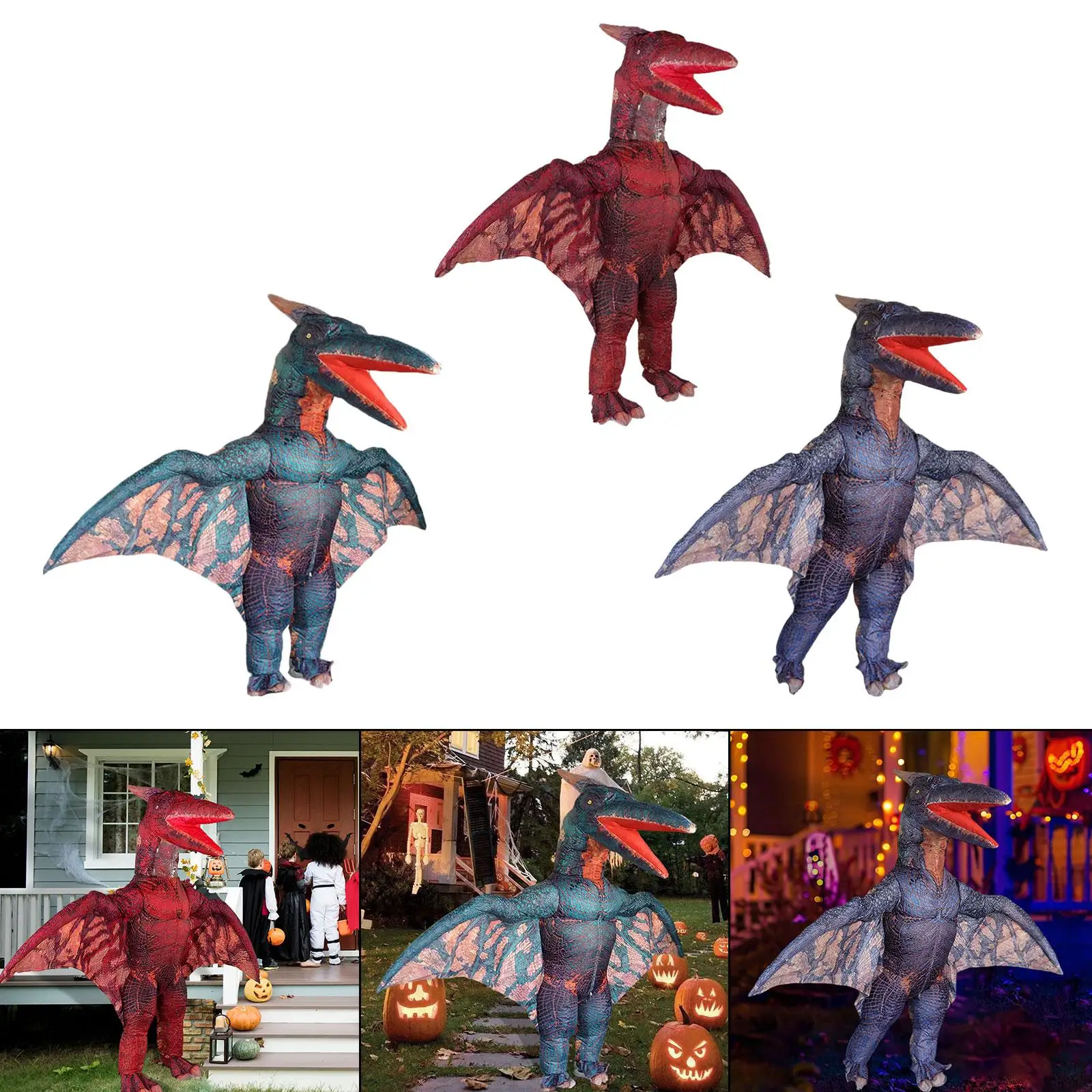 

Inflatable Dinosaur Costume Halloween Decor for Stage Show Carnival Party