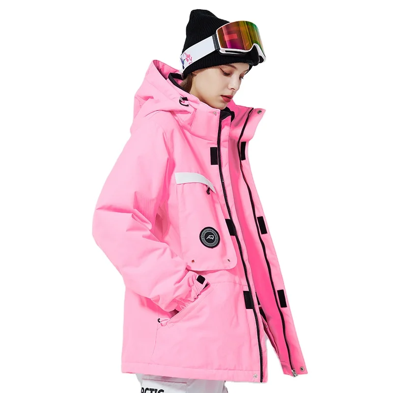 

Custom High Quality Active Windproof Fashion Women Ski Jacket Men Ski Snow Wear Set Winter Custom Snow Suit