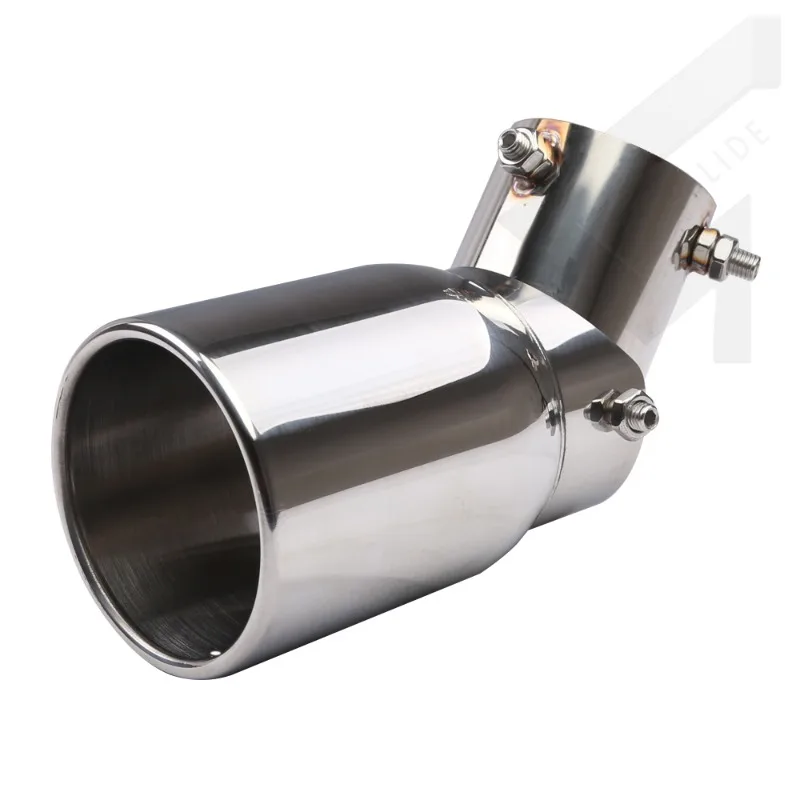 

63 мм/3,5 "89 мм наконечник выхлопной трубы из нержавеющей стали, регулируемый, универсальный, подходит для автомобиля, внедорожника, наконечник выхлопной трубы с одним свернутым краем и болтом