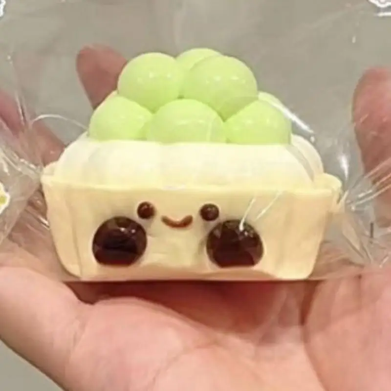 Juguete antiestrés para gatos, juguetes sensoriales para apretar, cemento suave, bonito verde, coleccionable para el aula, reducción de tensión