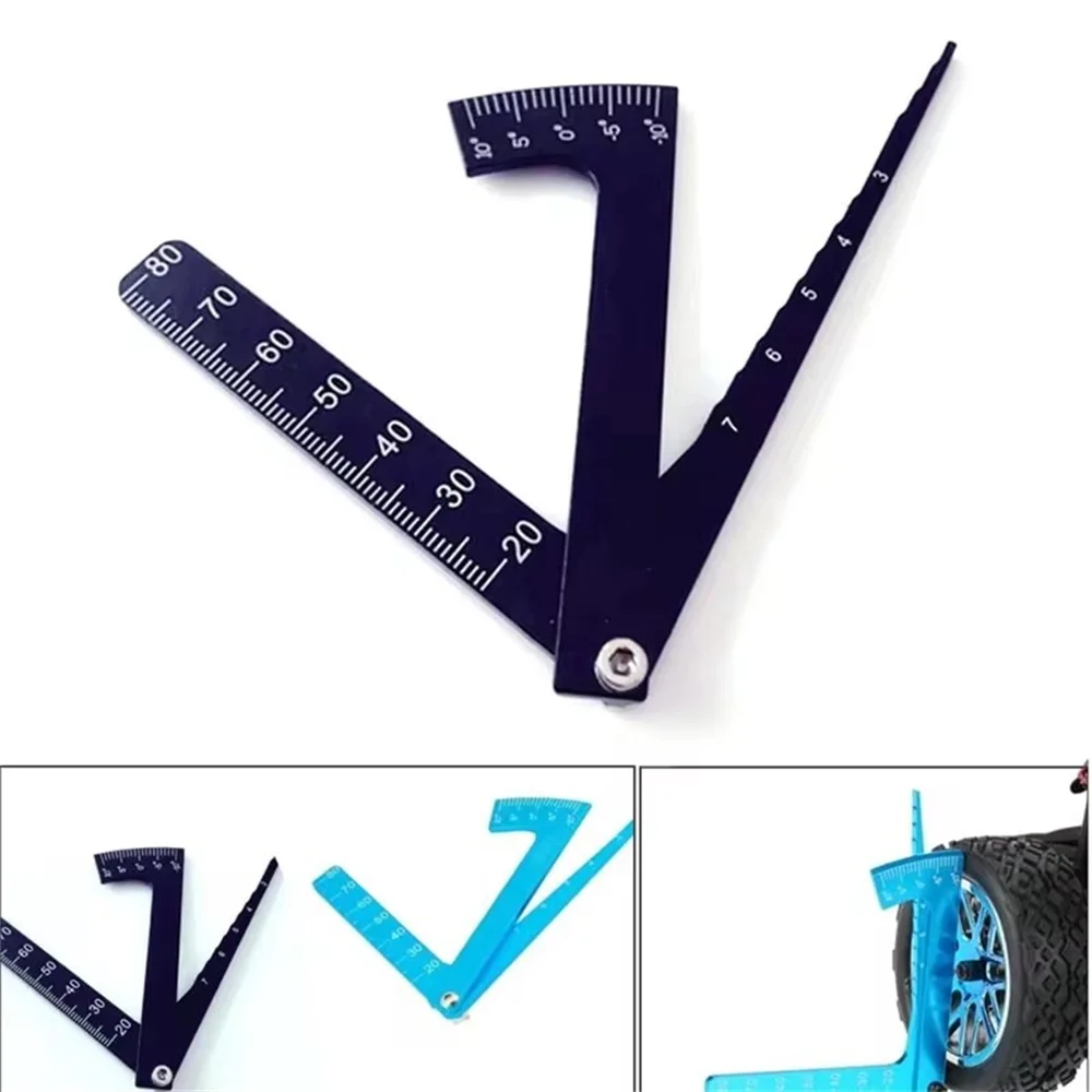 Adjustable Ruler Adjusting Height And Wheel Rim Camber Multi-functional Multi Angle Measuring Template Tool RC Accessory