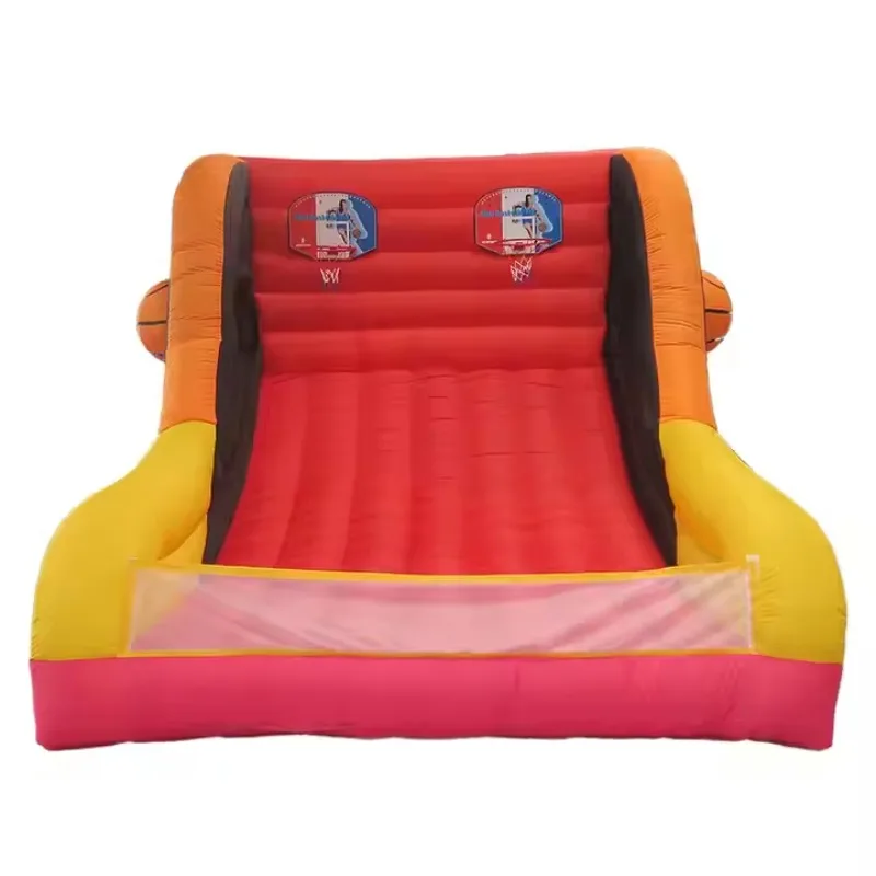 Kids Interactive PVC Inflatable Basketball Hoop Game Set Fun Carnival for Public Occasions & Doorstep Entertainment