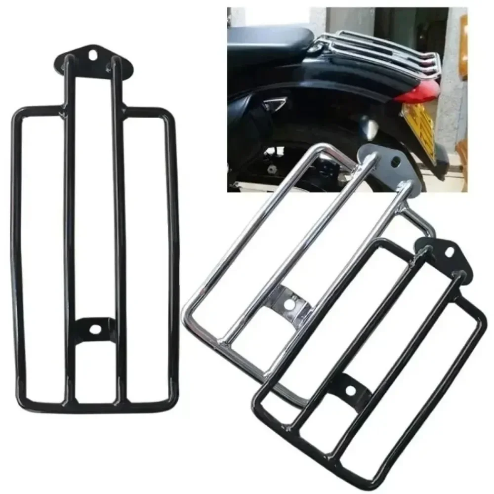 For Shadow Aero 750 2003 2004 Sportster Motorcycle Black / Chrome Rear Solo Seat Luggage Rack Carrier Support