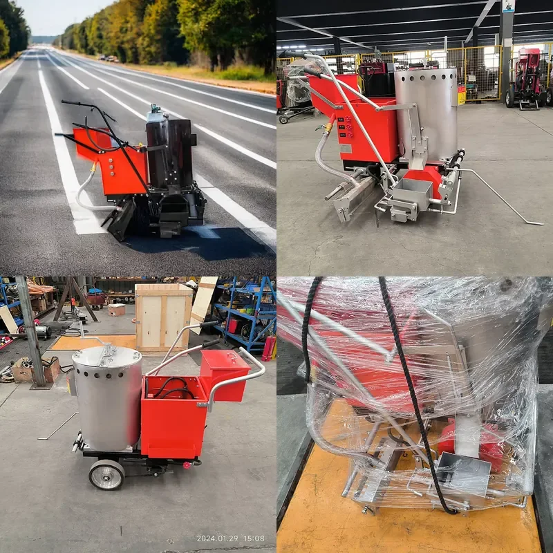 for 1360 Thermoplastic Road Marking Paint Machine Functional Road Marking Equipment