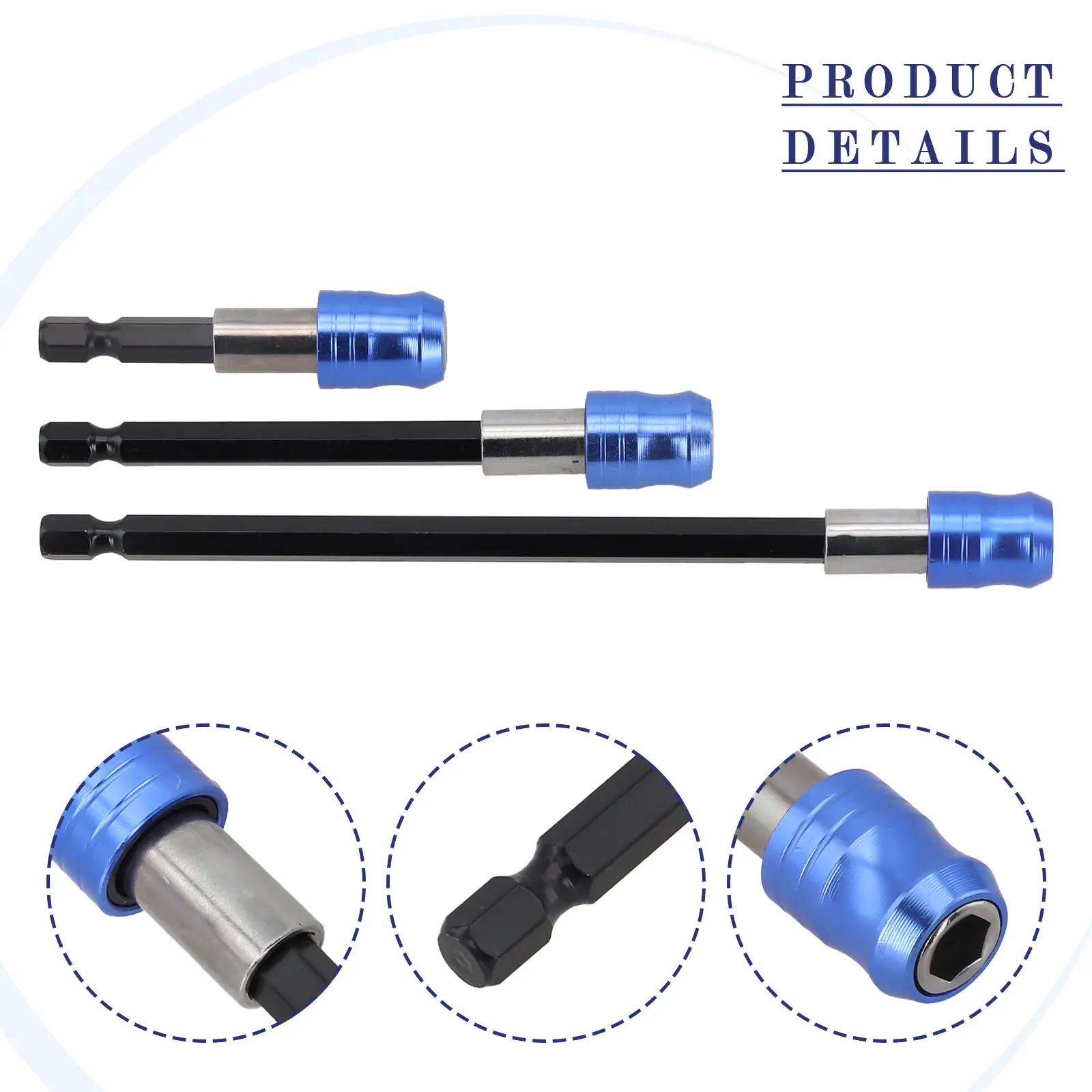 

1/4 Head Hex Shank Drill Bit Extension Diagonal Diameter 1/4 Inch Hexagonal Handle High-quality Materials 60/100/150mm Size