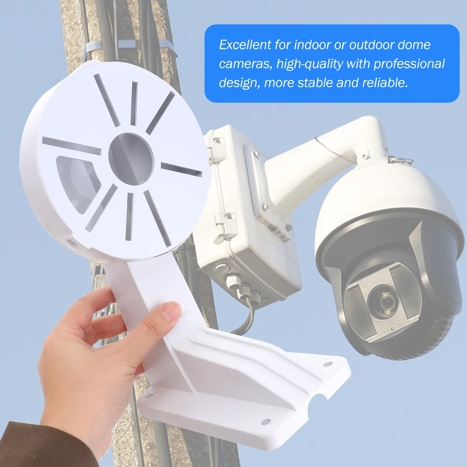 

Universal Wall Mount Bracket For Camera Indoor Outdoor Security Camera Mounting Brackets Abs Cctv Dome Support System