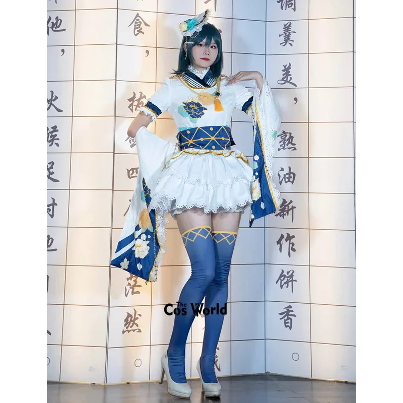 Love live nijiasaki just believe Ketsui no hikmifune shioriko solo pakaian panggung kostum cosplay anime