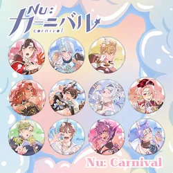 Nu Carnivalクリームシリーズバッジ、ドモンド、葉、ガーランテの丸いブローチ、デスクディスプレイ、部屋の装飾、ゲーム用品、カワイイバッグオーナメント