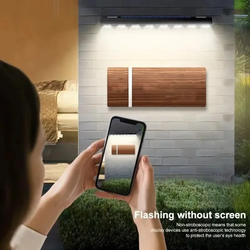 Solar LED Signage Wall Light Outdoor Waterproof For Store Sign Board Display Garden Patio Landscape Home Decoration Light Lamp