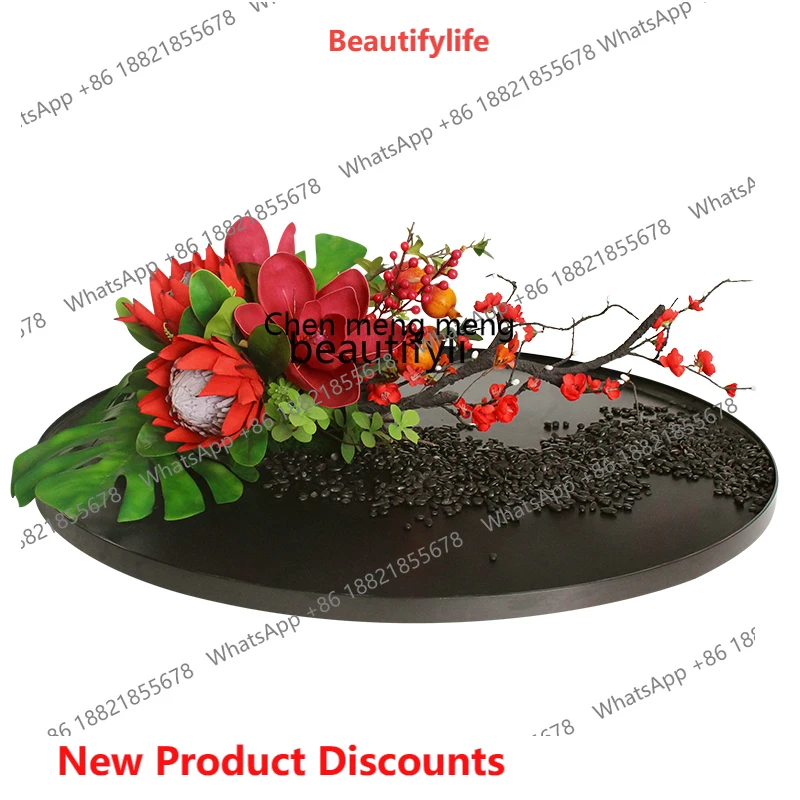 

Украшение обеденного стола для отеля, имитация цветка, искусственный цветок, большой круглый стол, украшение для проигрывателя, креативный круглый стол, цветок