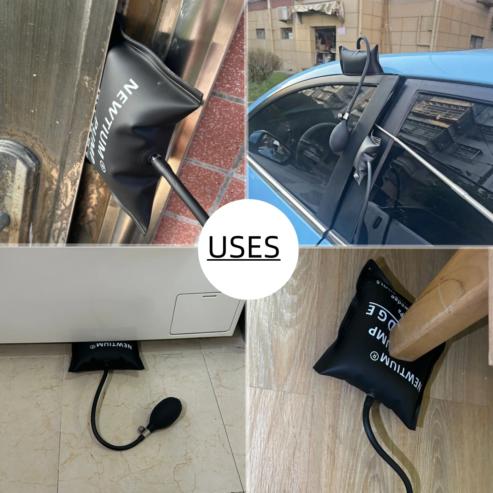 Air Pump Wedges, Inflatable Car Door Window Installation & Repair Tool for Alignment Adjustment - Powerful Lifting Wedge Kit