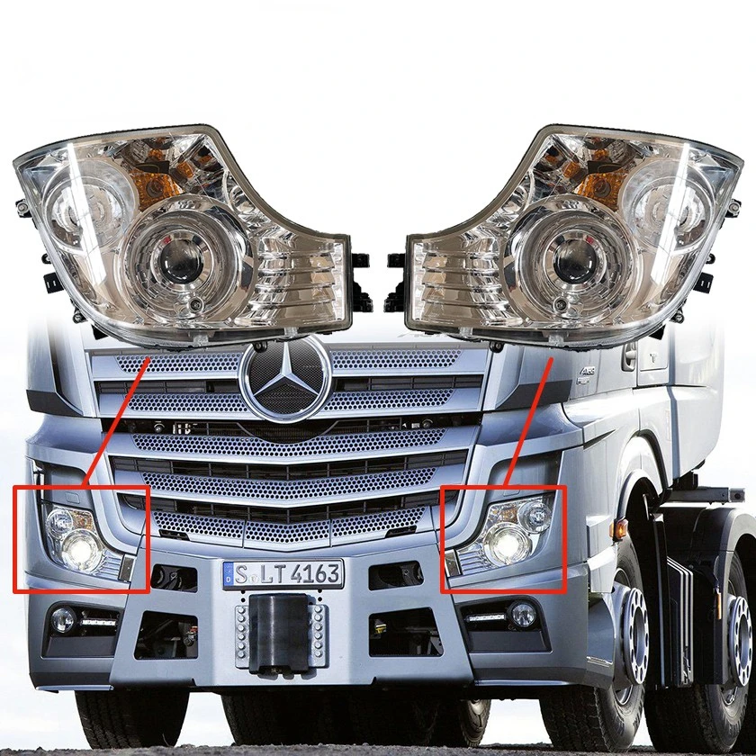 Adecuado para faros de camiones Mercedes-Benz ATROS, faros BENZ MP4, conjunto de luces combinadas delanteras de camiones pesados Mercedes-Benz