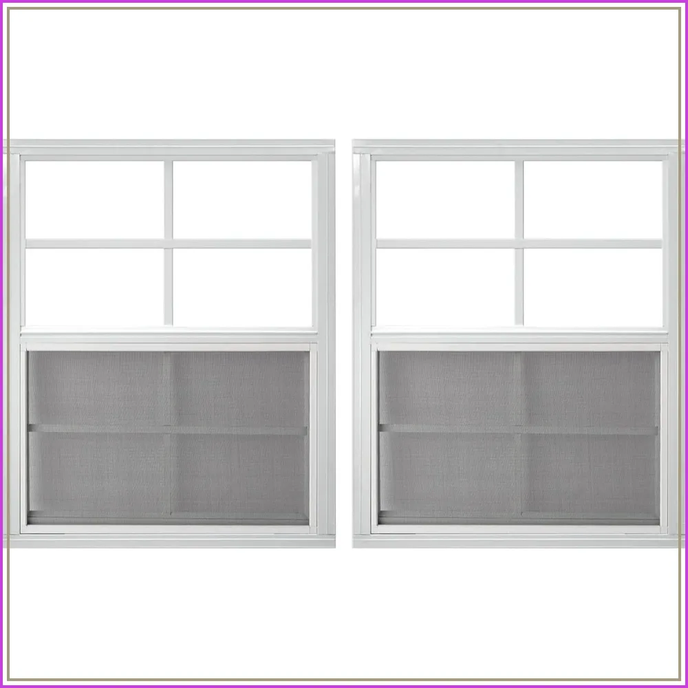 

18" x 23" Shed Windows 2 Pack, Tempered Glass, Flush Mount for Chicken Coop, Greenhouse, Garage