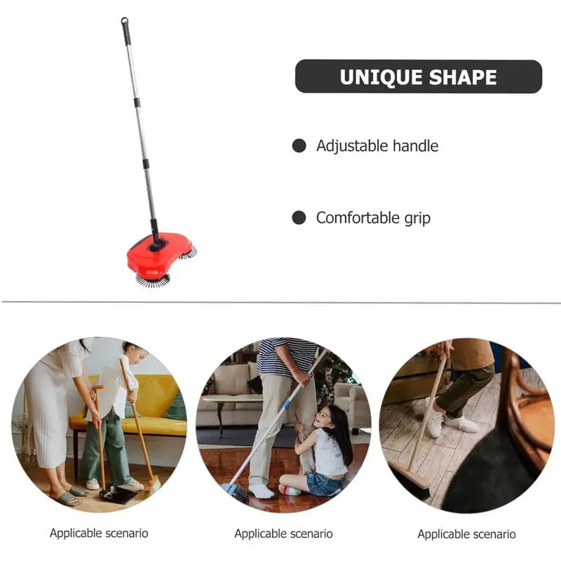 Hand PushSweeper Vacuum Sweeping And Mopping The Floor Without Blind Spots Household Soft Broom Dustpan Combination Magic Broom