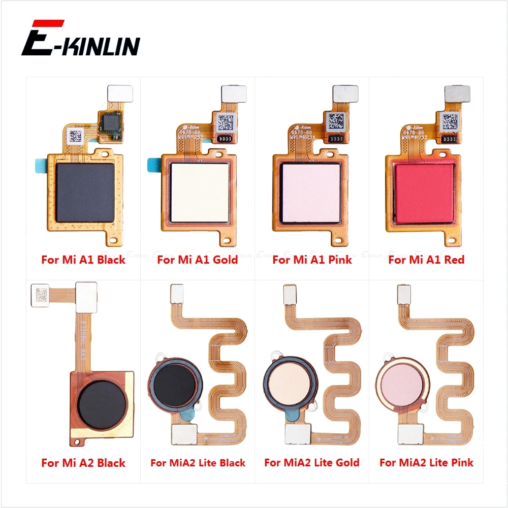 Touch ID Fingerprint Connector Scanner Sensor Home Return Key Menu Button Connection Flex For Xiaomi Mi A1 A2 Lite