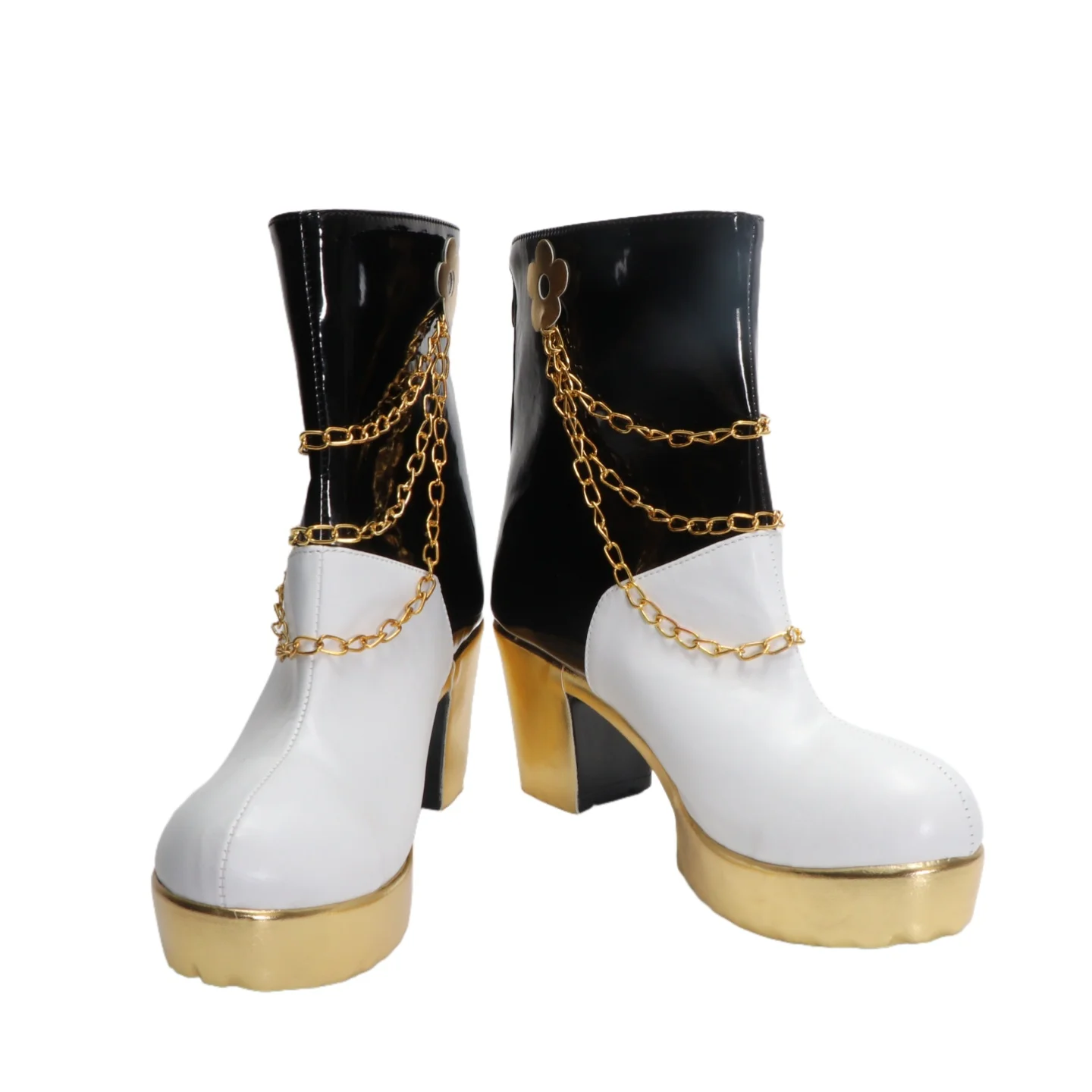 

Mira Black Golden Outfit Cosplay Shoes Mira Shoes Halloween Carnival Boots Custom Made