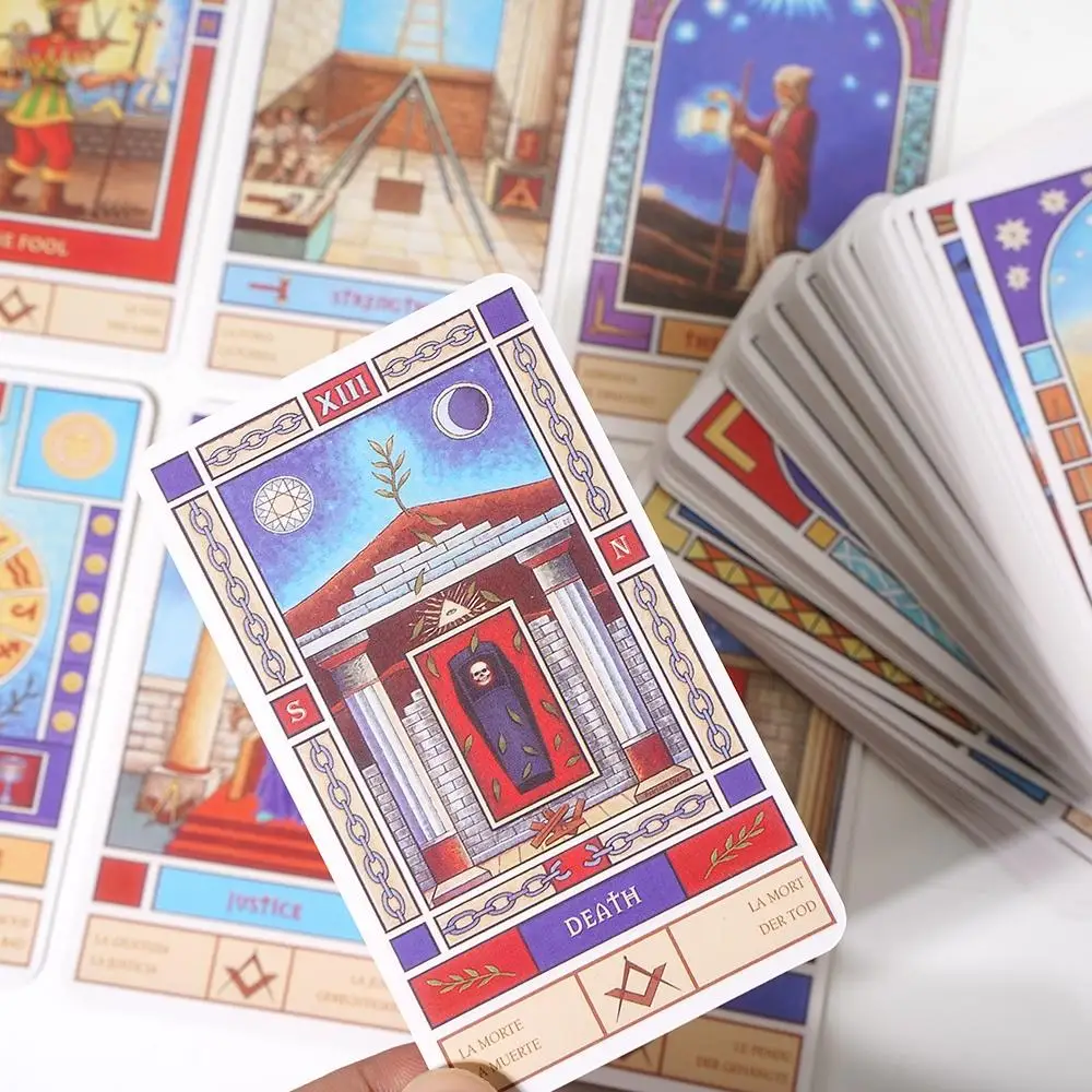 78 Pcs Cards Masonic Tarot Deck Cards Patricio Diaz Silva Esoteric Fortune Telling Tarot 10.3*6cm