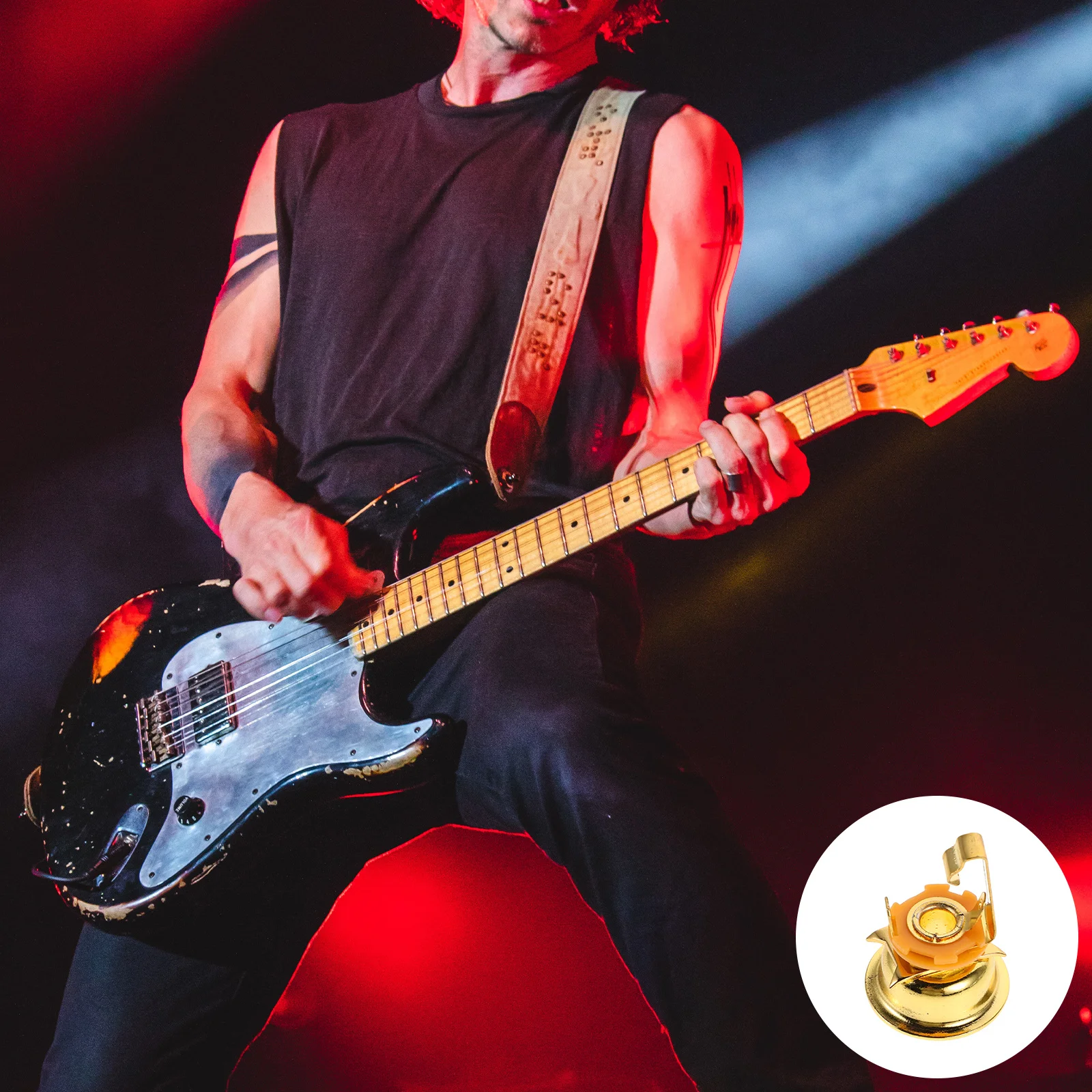 

Round Electric Guitar Output Jack Metal Endpin Plug For Bass Socket Plate Guitar Accessories Instrument Part