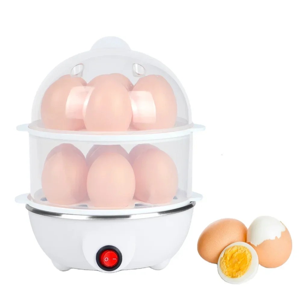 2024 New Arrivals Kitchen Double Layer Electric Egg Boiler Holder Penguin Nutricook Rapid Egg Cooker Plastic Household Tonometer