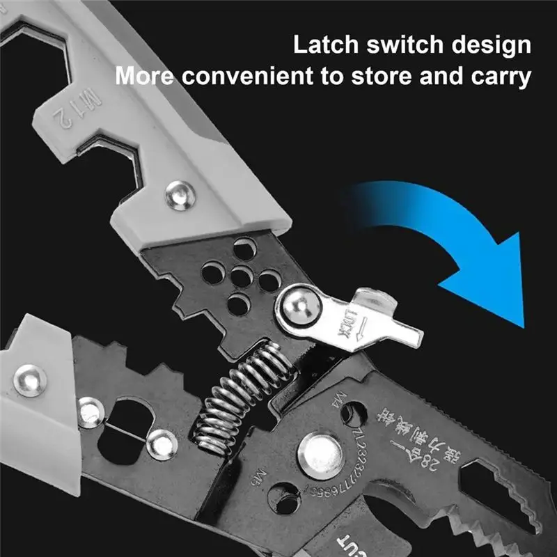 Electrical Wire Strippers Multifunctional Winding Wires Cable Crimper Wire Clippers Professional Wire Crimping Tool-AT36