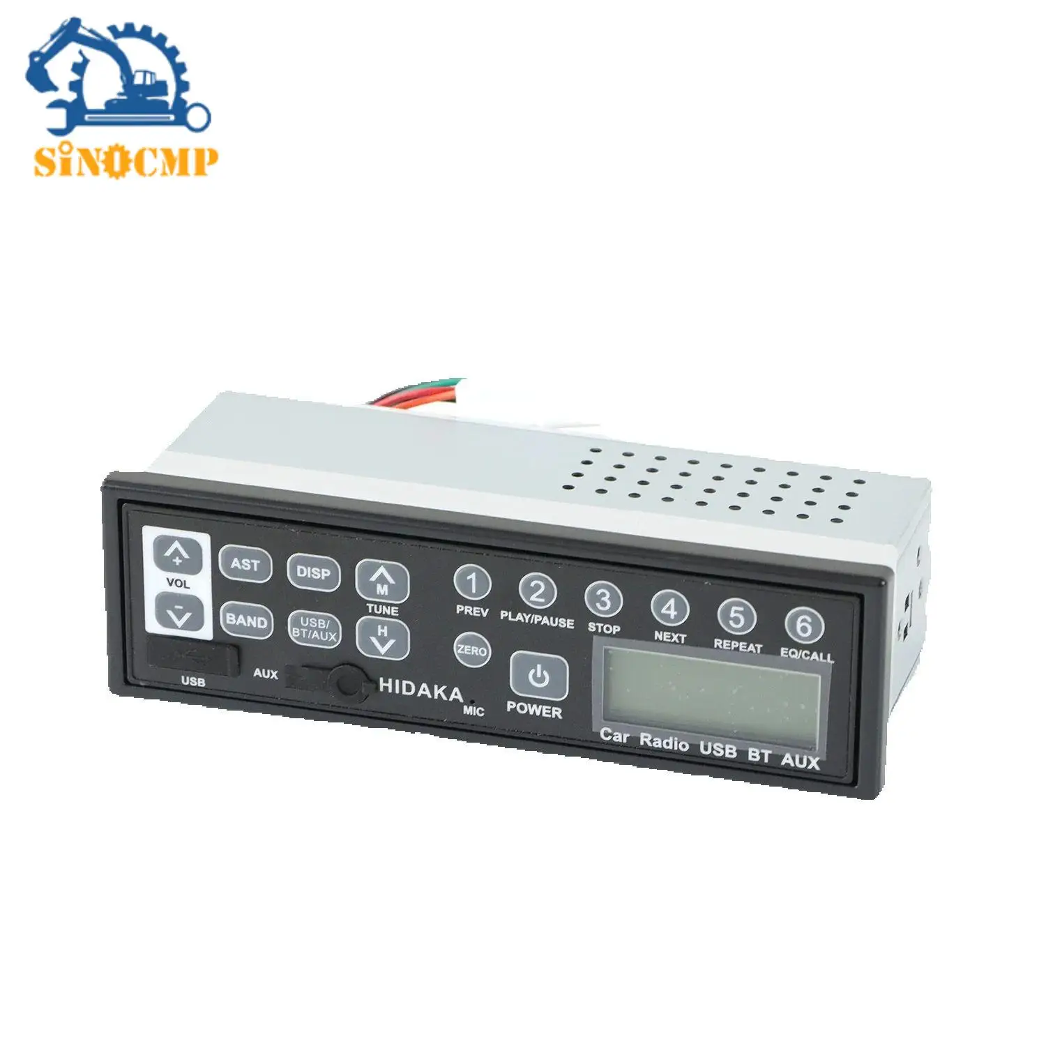 12-24V M200 Excavator Radio FOR Hitachi Komatsu Kato Truck Excavator AM FM USB AUX-IN Bluetooth Car Accessories