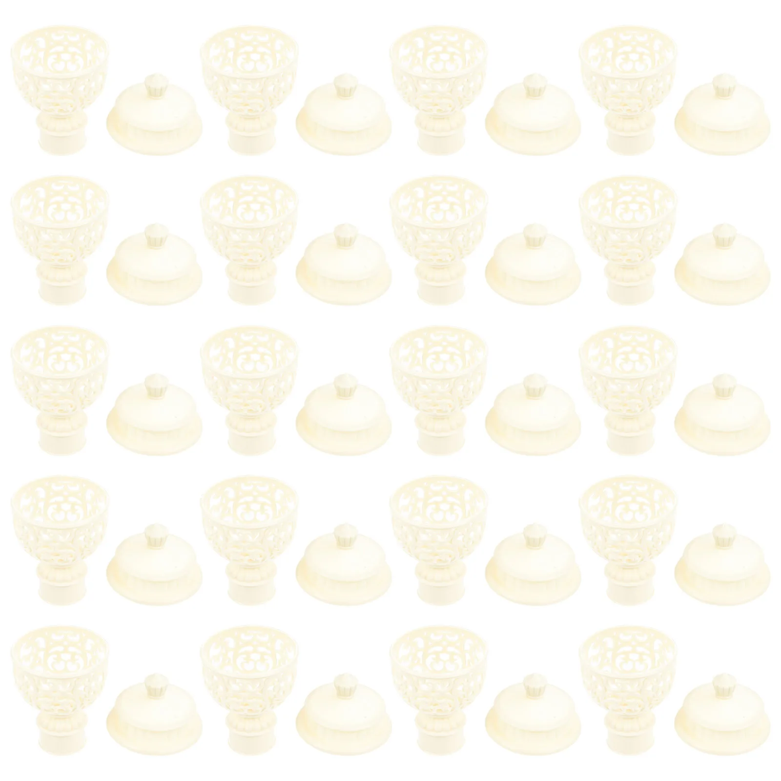 

20Pcs Roman Rod Curtains Ends Decorative Curtain Pole Head Stylish Creative Rod Accessories for Home Office