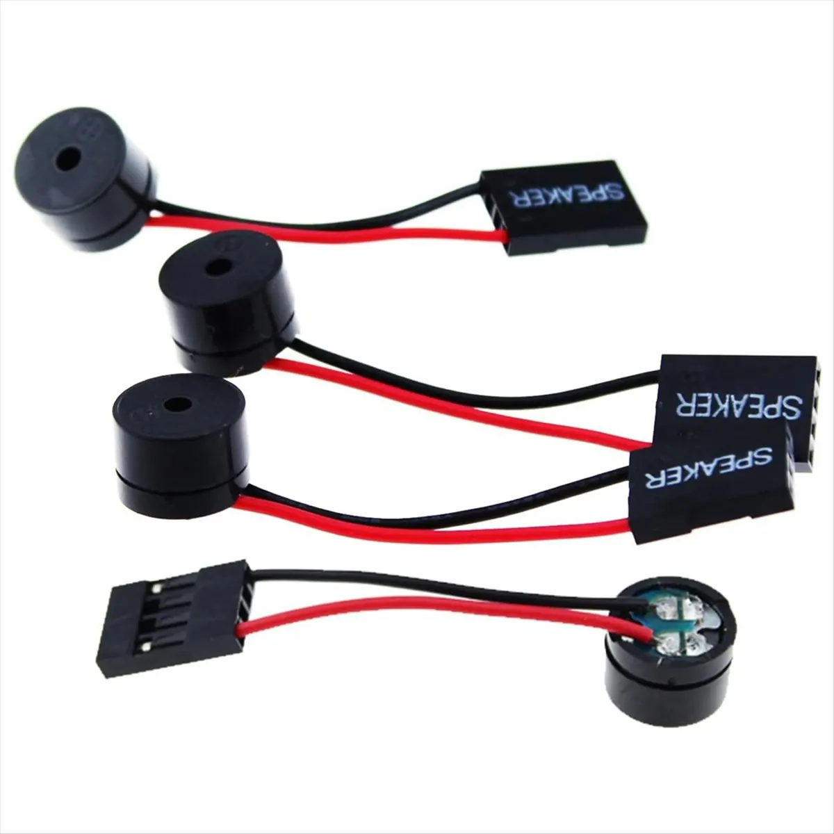 SCLS 4Pcs Desktop Computer Motherboard CPU Internal Speaker Buzzer Beeper for Connecting the Front Panel of the Motherboard