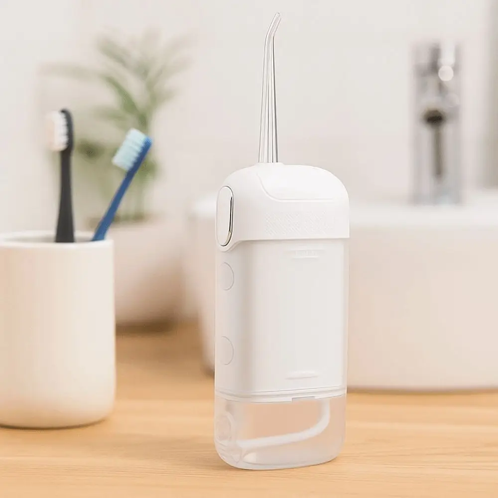 USB قابلة للشحن عن طريق الفم الري نبض التكنولوجيا هيكل قابل للطي جهاز تنظيف الأسنان بالماء الذكية الكهربائية المحمولة تصميم منظف الأسنان