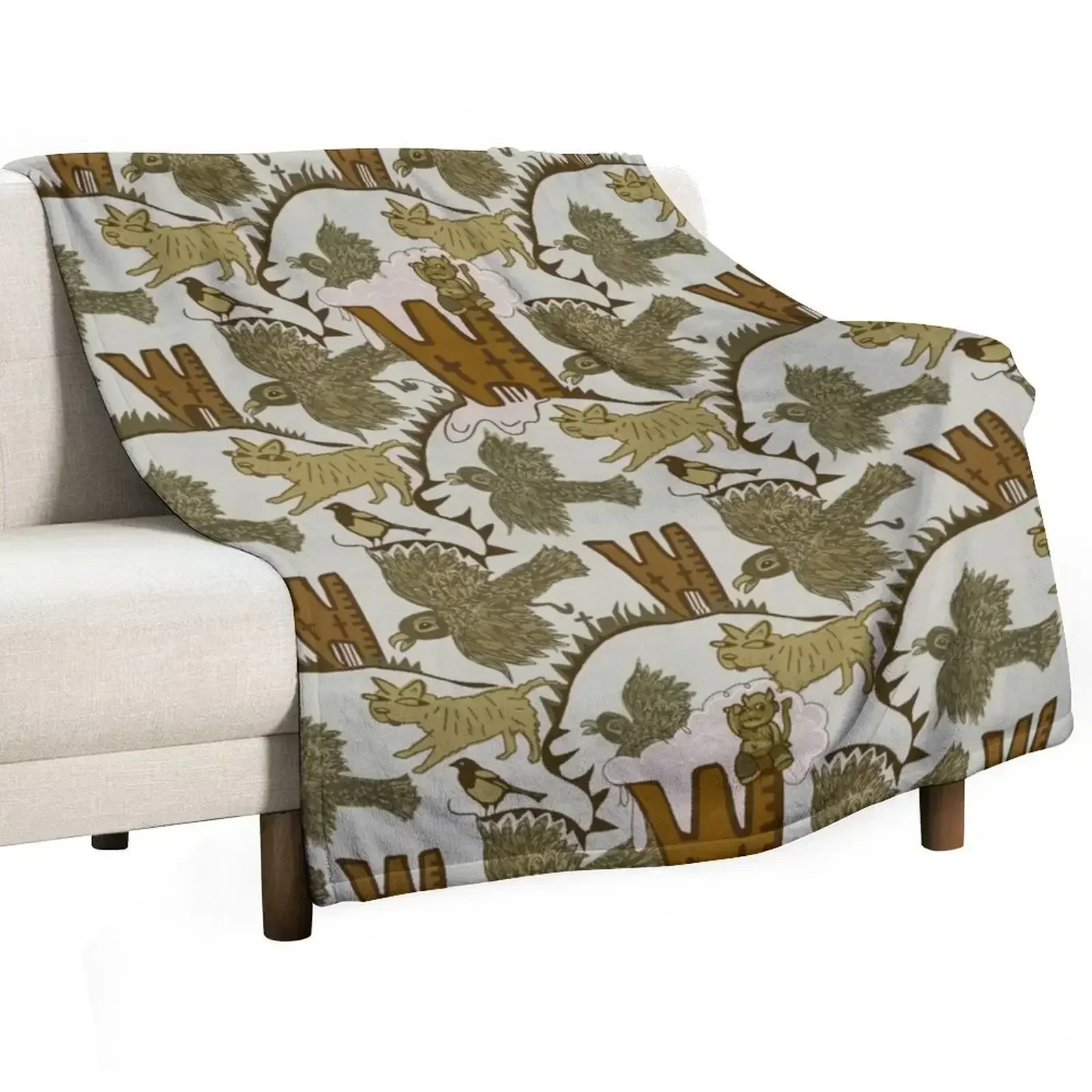 Everybody be chasin something! Throw Blanket Camping halloween Blankets