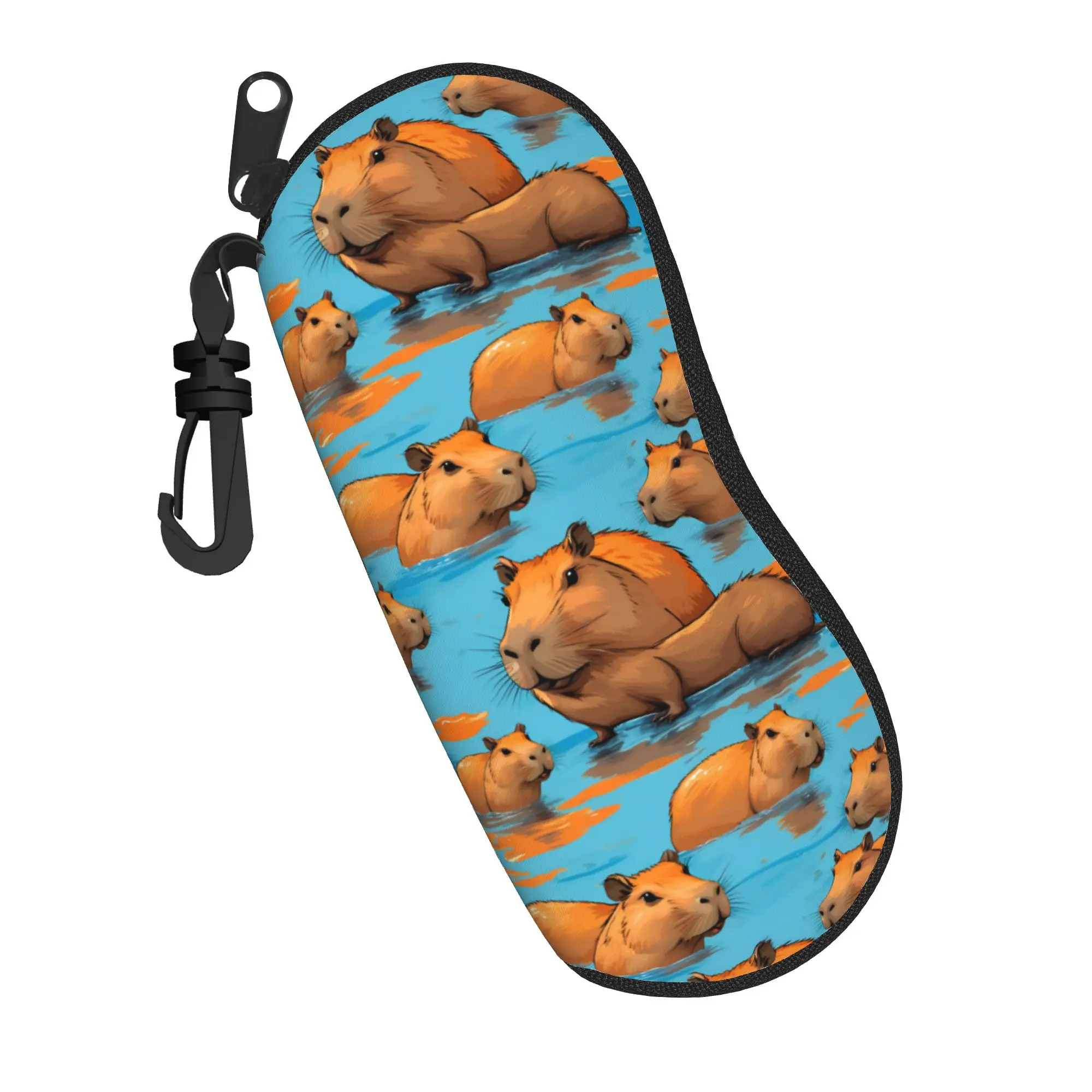 Kawaii Cartoon Glasses Case cute Capybara Merchandise  Accessories  Glasses Storage Box Cartoon Glasses Box