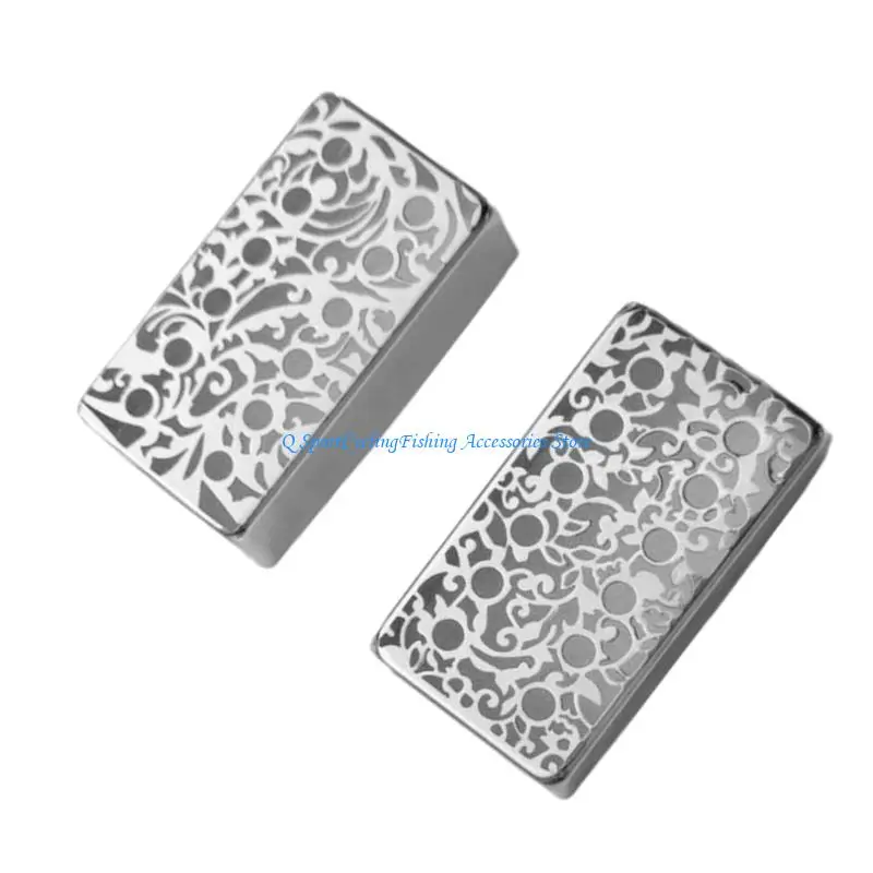  Electric Guitar Pickup Cover Metal Humbuckers Replacement Cover Exquisites Carving Guitar Pickup Covers Easy Install