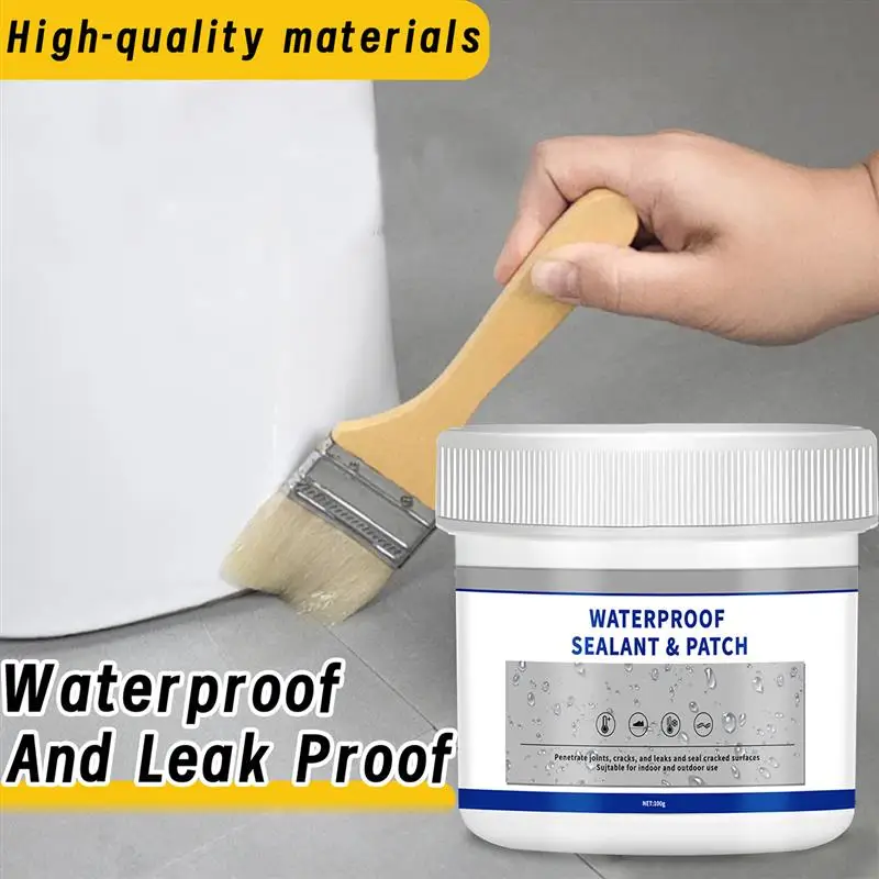 30g And 100g Waterproof Coating Sealant Agent Transparent Invisible Paste Glue With Brush Restore Adhesive Roof Bathroom